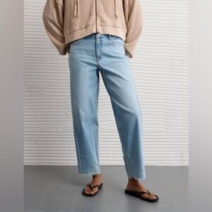 American Eagle Outfitters Light Blue Straight Leg Jeans